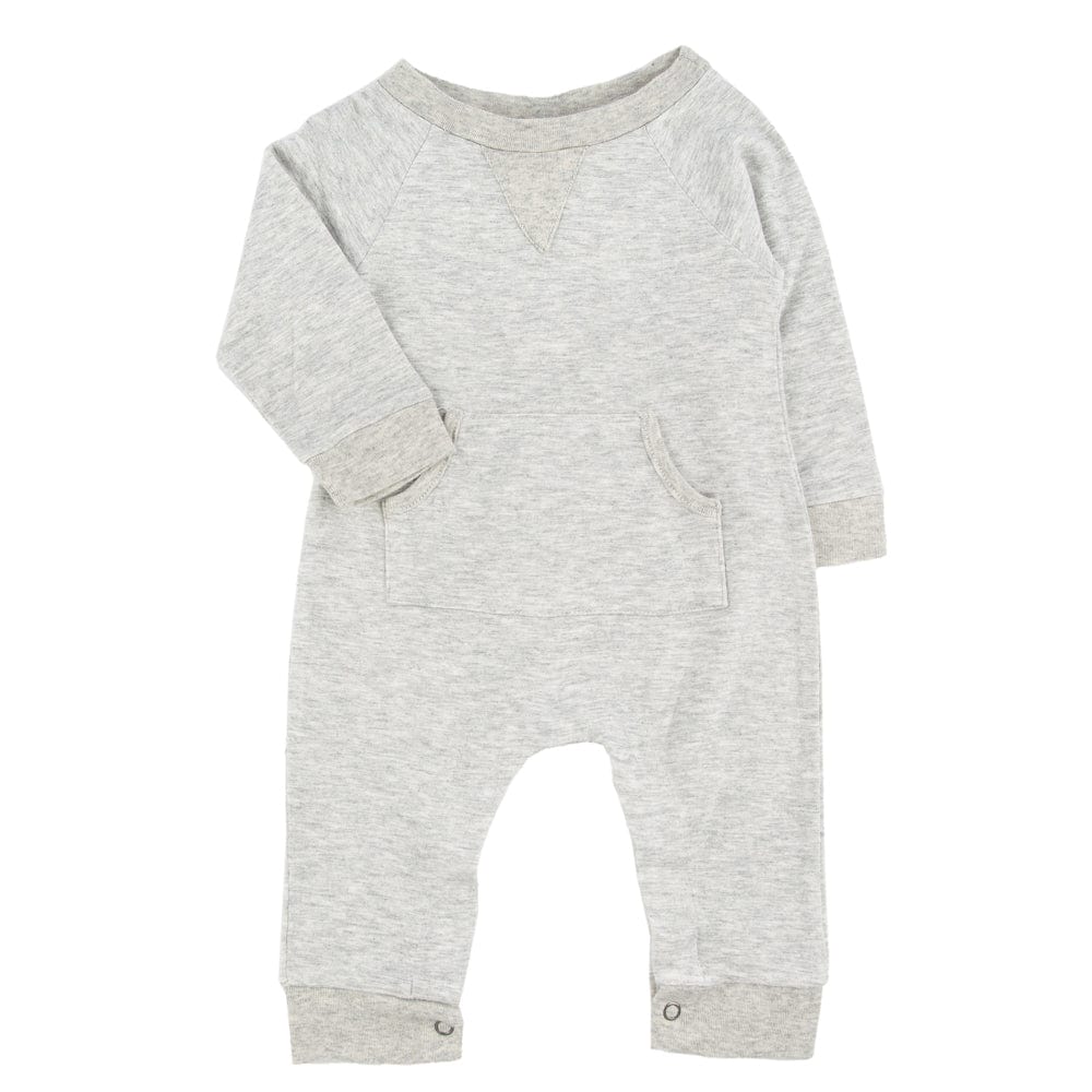 Henry Long Sleeve Romper Moon Grey