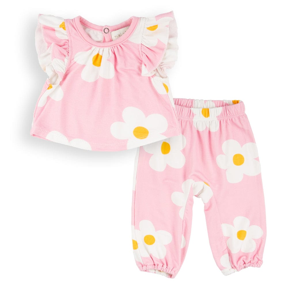 YASI PANT SET LAVENDER DAISIES