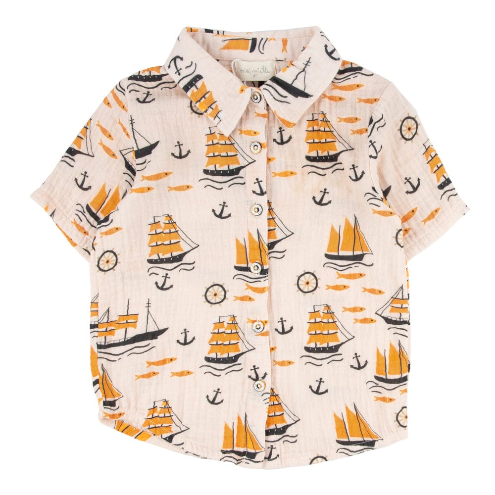 JERRY SHORT SLEEVE BUTTON UP AHOY