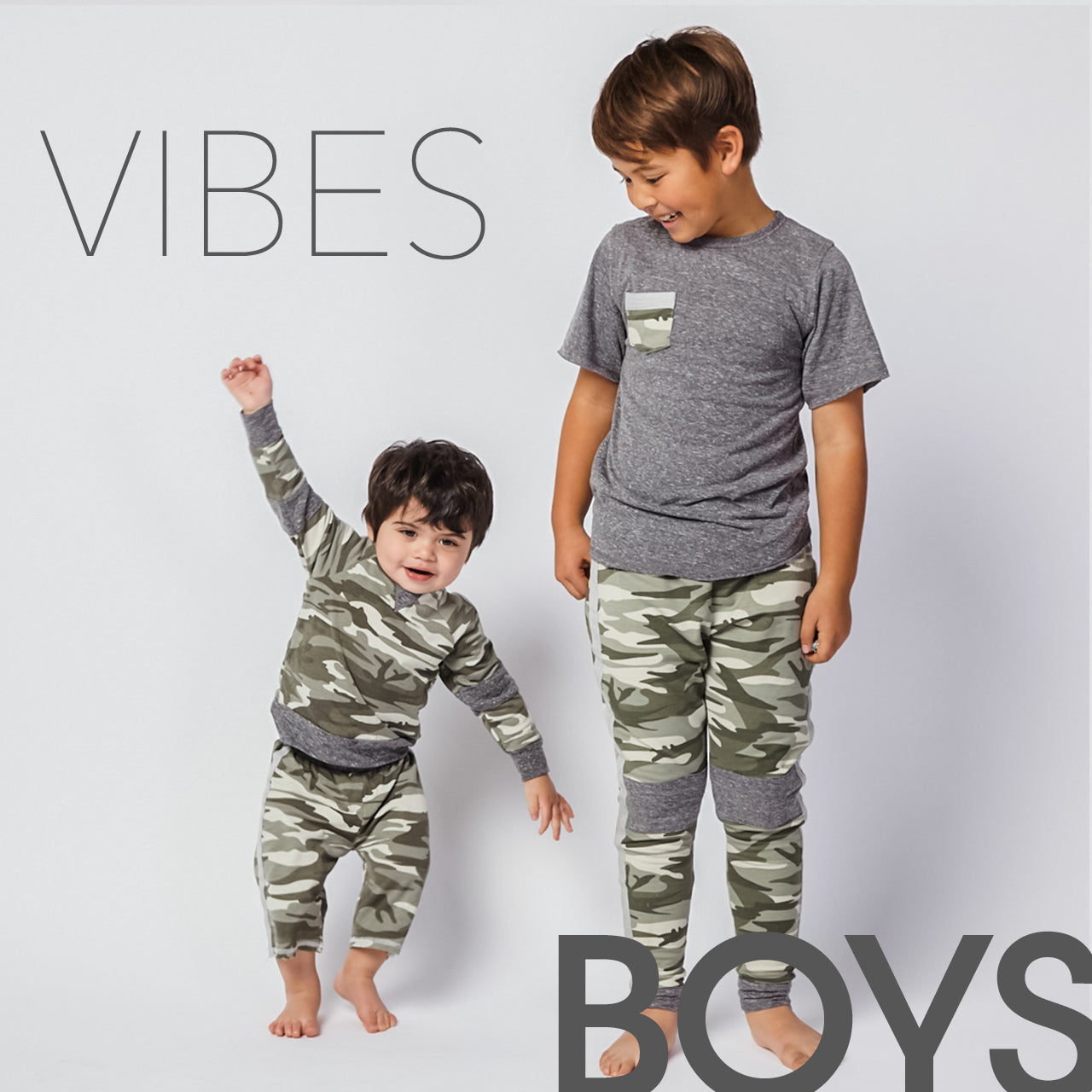 Boys toddler and kids clothes fashion green camo matching sibling clothes