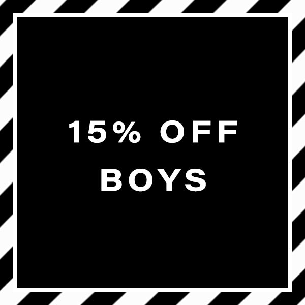 15% Off Boys