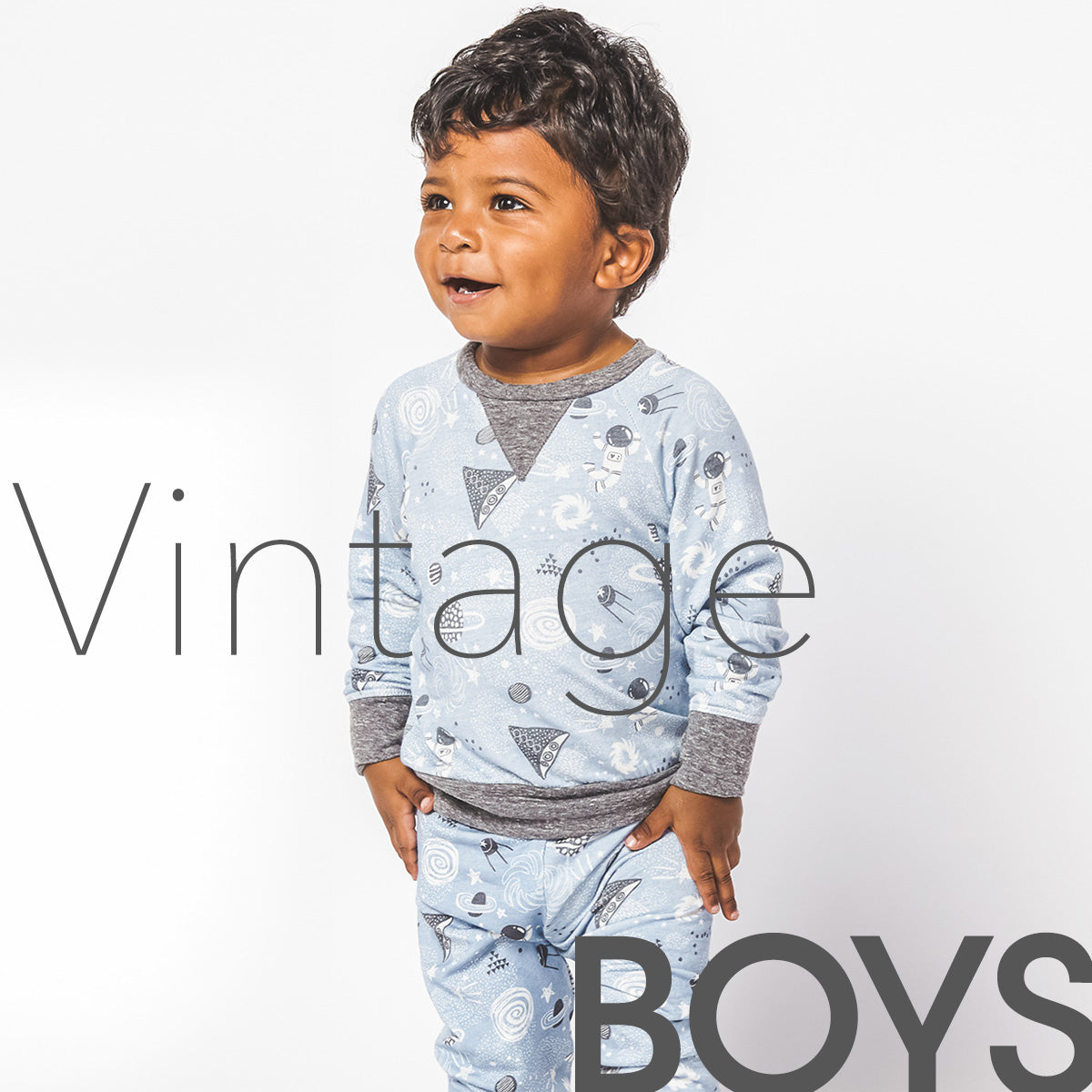 Boys Grey Vintage