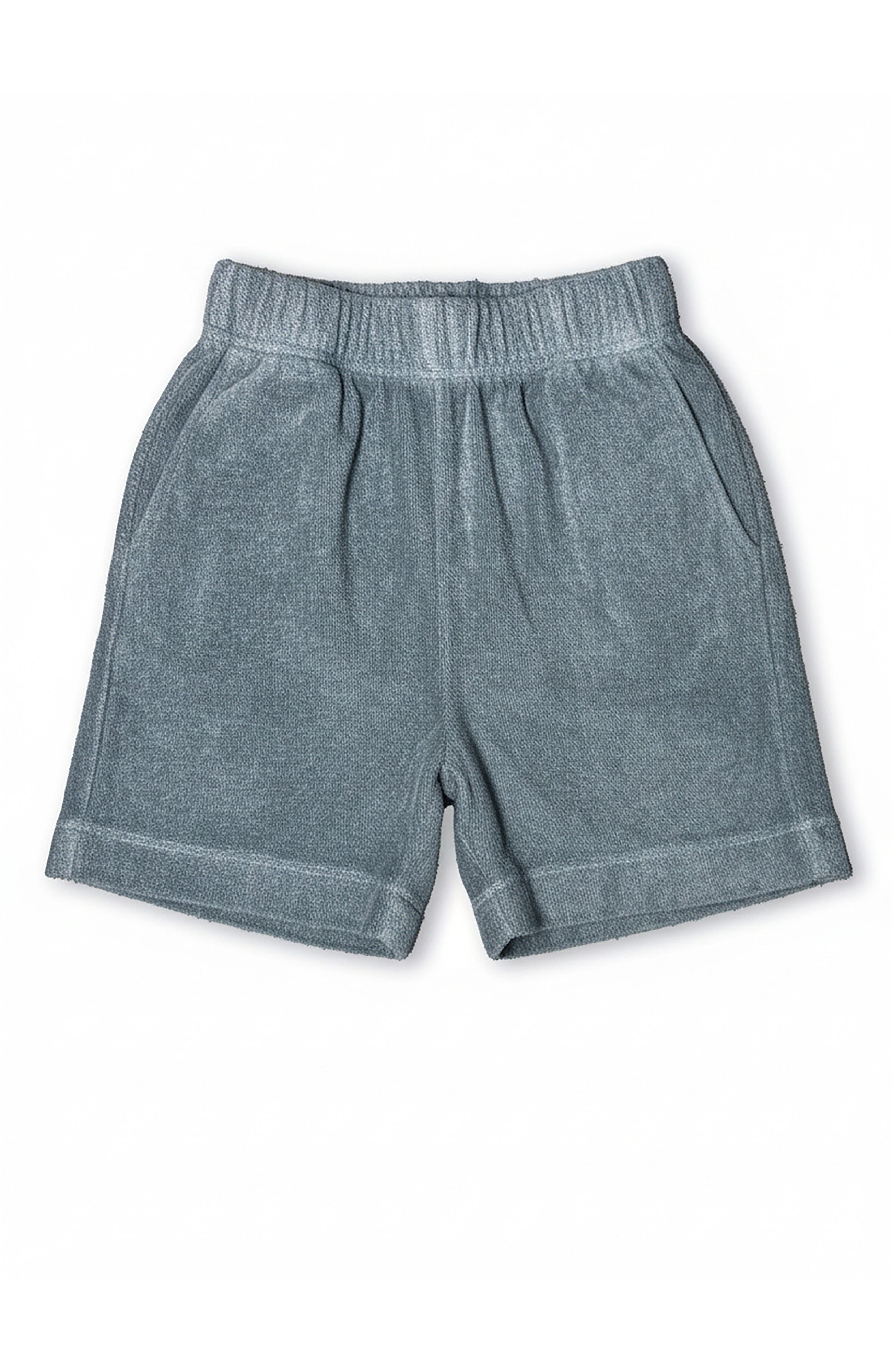 Miki Miette boys blue shorts on a white background