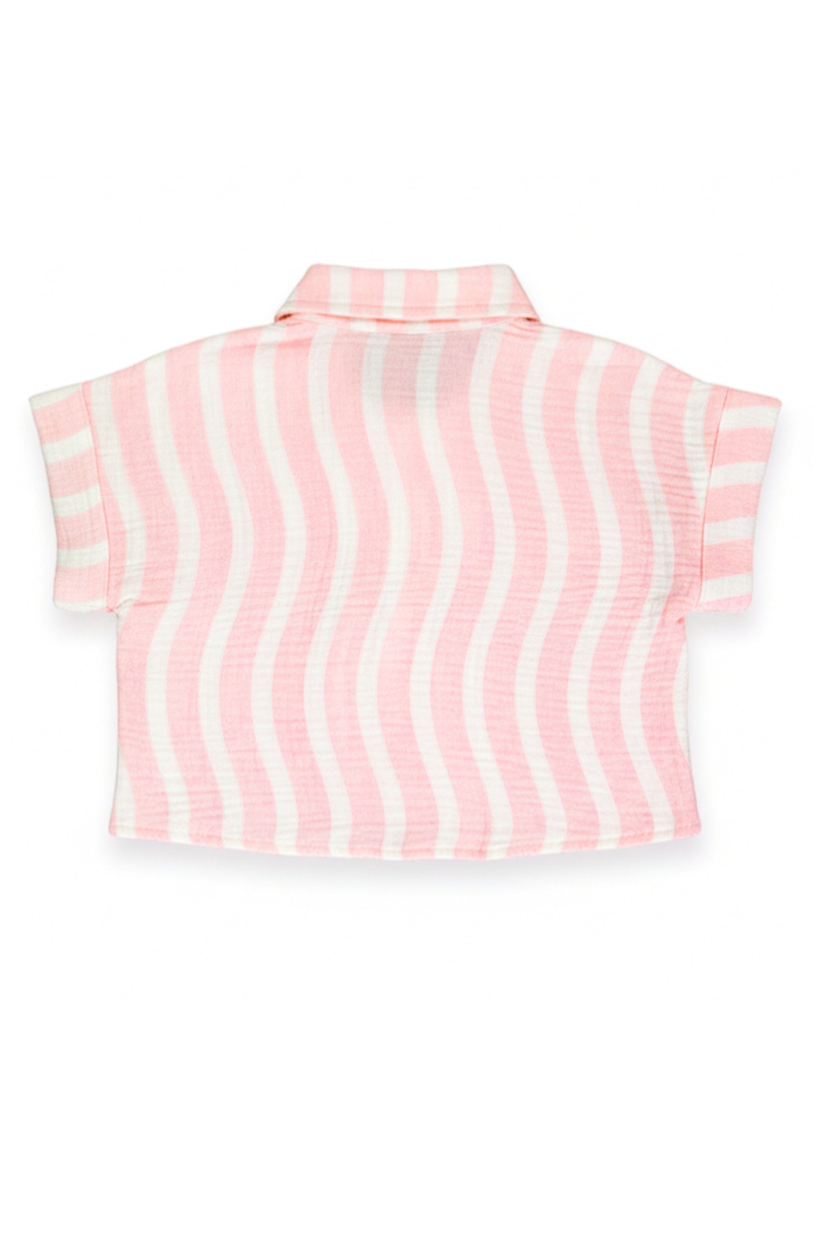 Pink Surf Dakota Boxy Buttondown