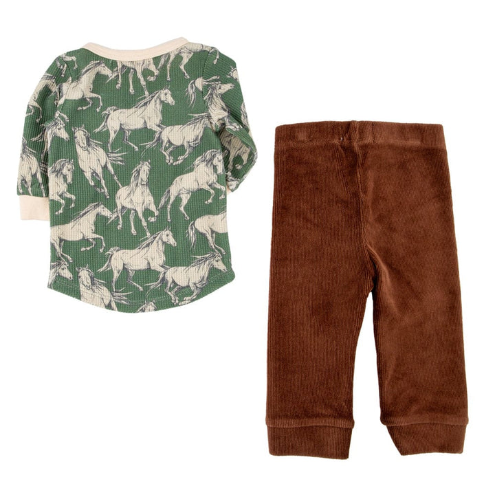 Brady Layette Set Wild Horses