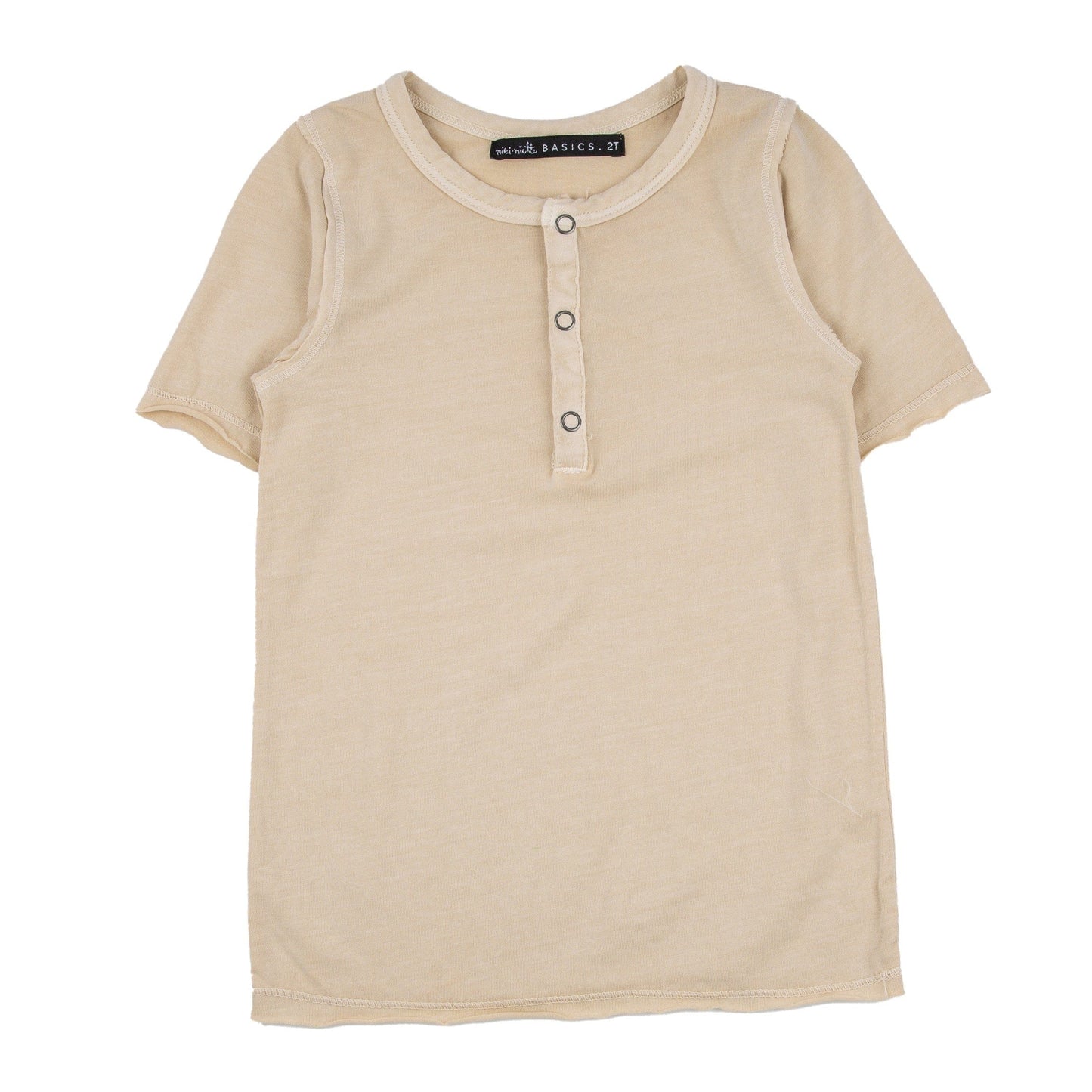 Pauli Oatmeal Short Sleeve Henley
