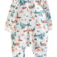 Baby Boy Happy Camper Teddy Buttondown Romper