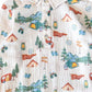 Baby Boy Happy Camper Teddy Buttondown Romper