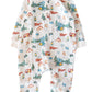 Baby Boy Happy Camper Teddy Buttondown Romper