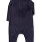 Baby Boy Navy Teddy Buttondown Romper