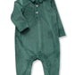 Baby Boy Pine Teddy Buttondown Romper