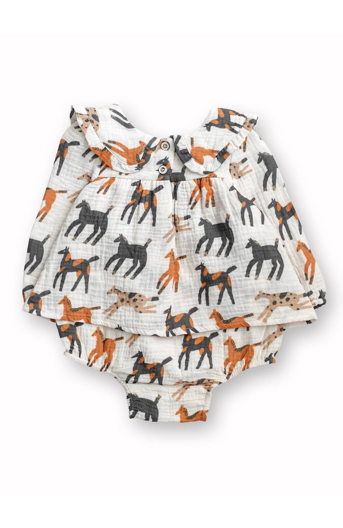 Baby Girl Giddy-Up Lila Bubble Romper