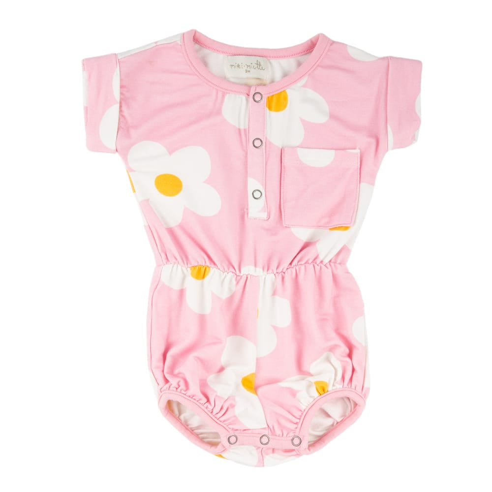 BABY GIRL PDS / 3m JUDY ROMPER LAVENDER DAISIES
