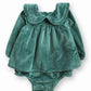 Baby Girl Pine Lila Bubble Romper