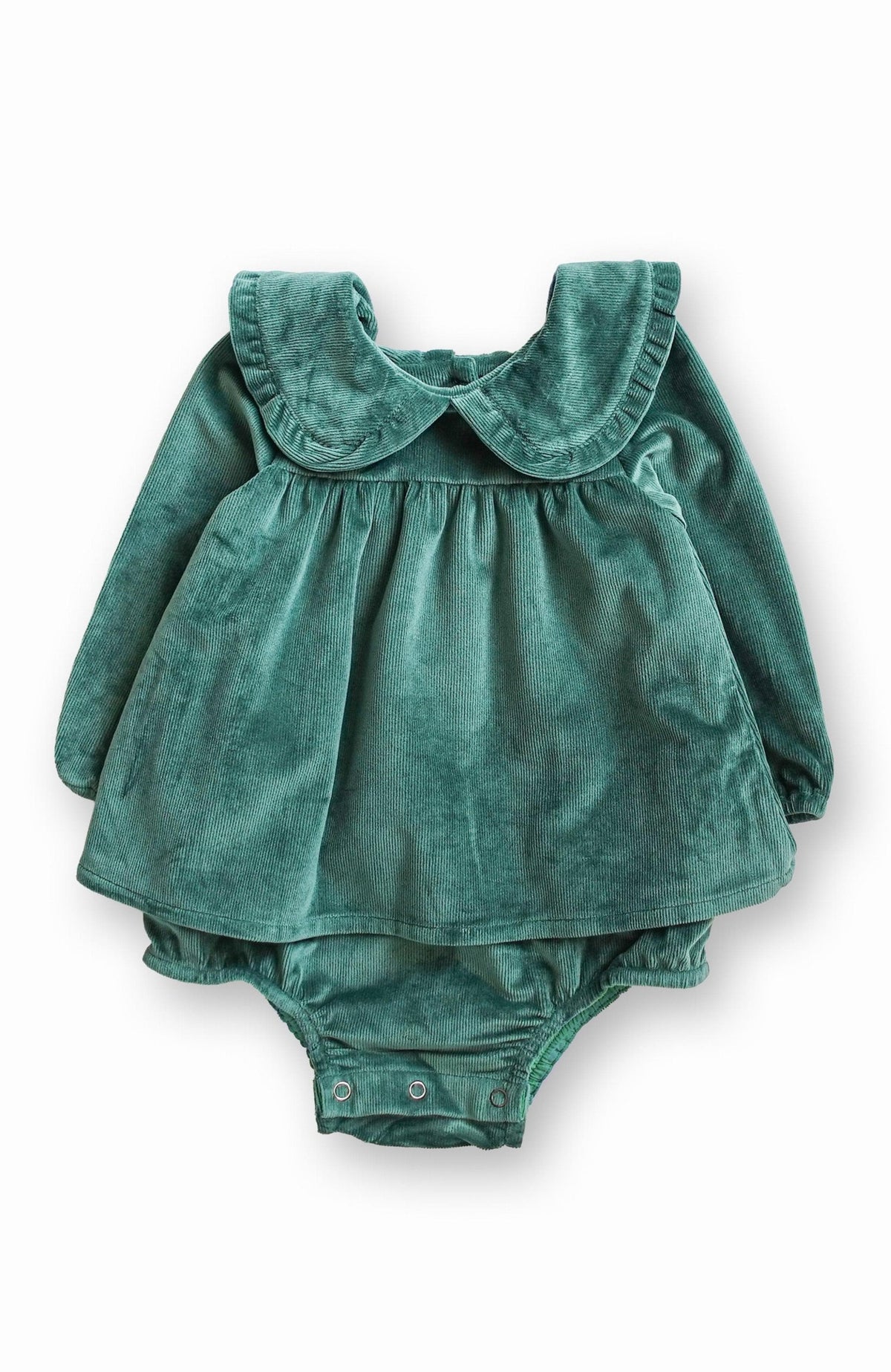Baby Girl Pine Lila Bubble Romper