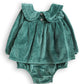 Baby Girl Pine Lila Bubble Romper