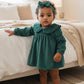 Baby Girl Pine Lila Bubble Romper
