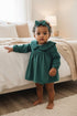 Baby Girl Pine Lila Bubble Romper