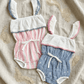 Baby Girl Pink Surf Willa Bubble Romper
