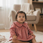 Baby Girl Rose Lila Bubble Romper