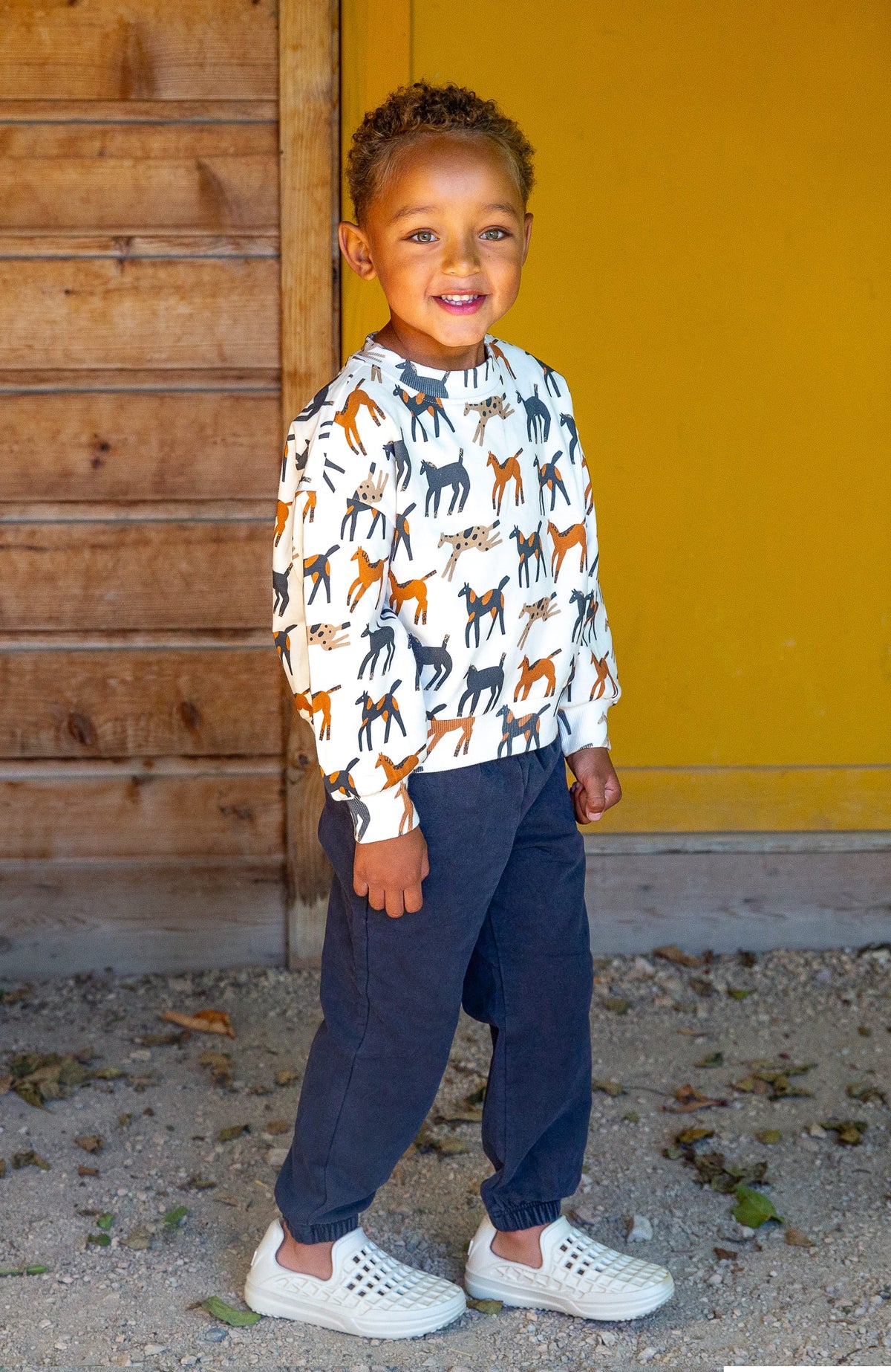 Boys. Giddy-Up Hunter Hunter Sweatshirt