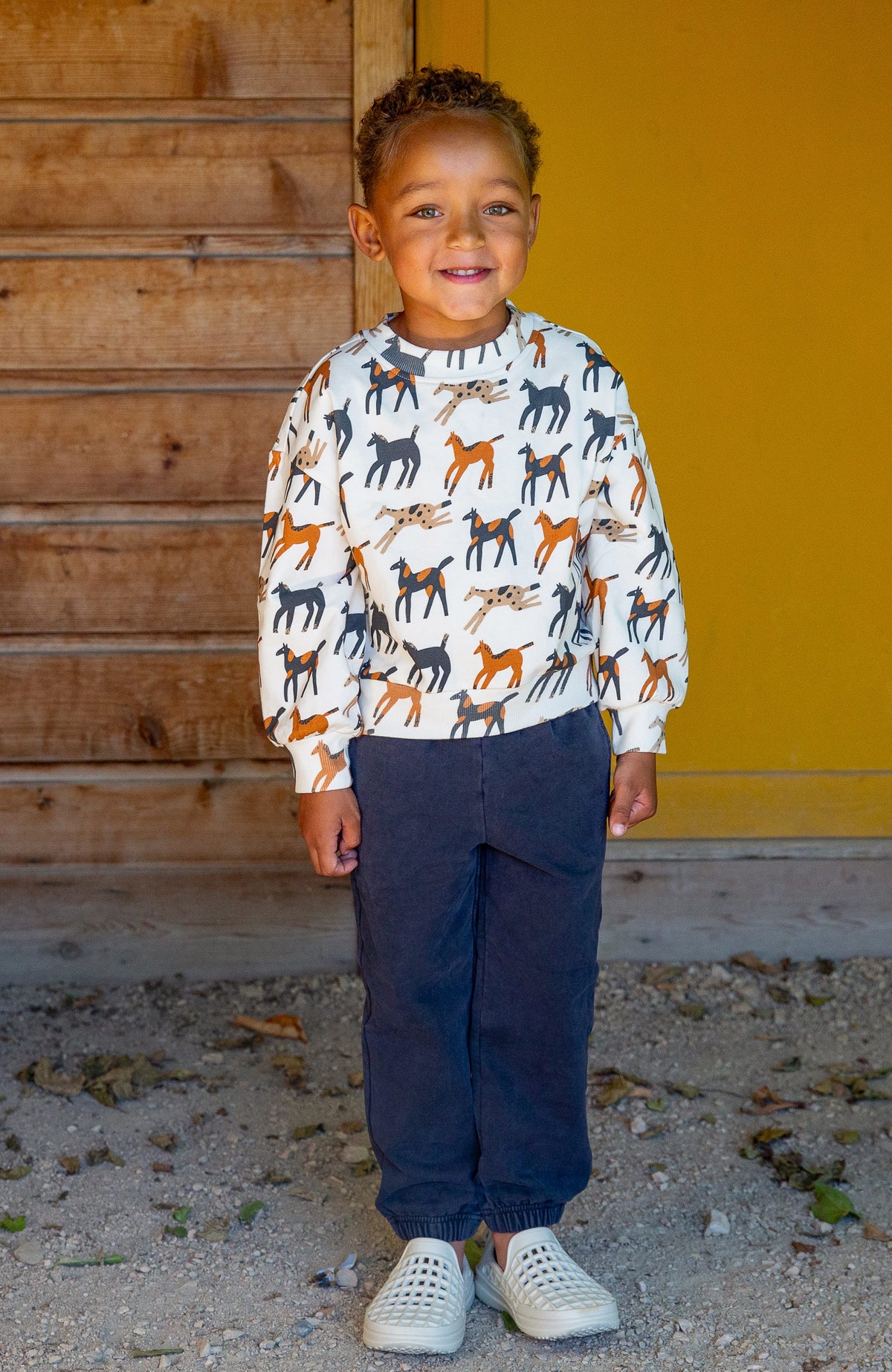 Boys. Giddy-Up Hunter Hunter Sweatshirt