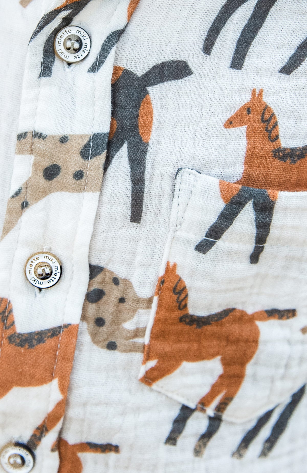 Boys. Giddy-Up Jacob Jacob Buttondown Shirt