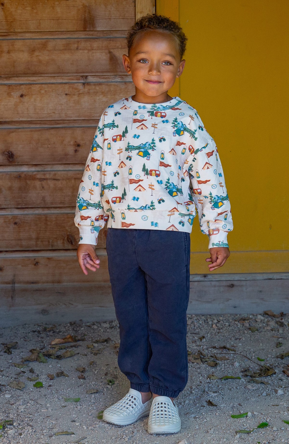 Boys. Happy Camper Hunter Sweatshirt