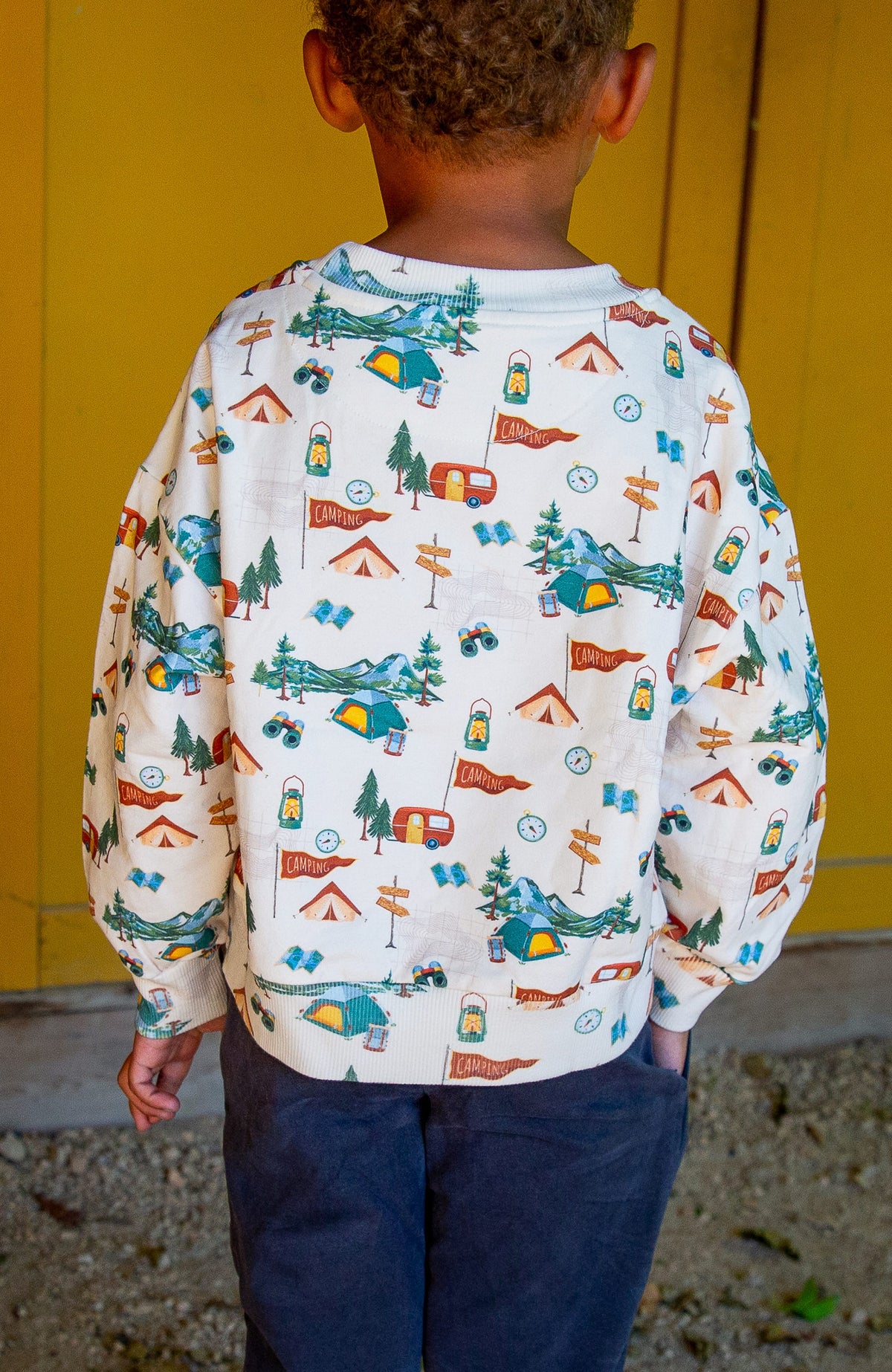 Boys. Happy Camper Hunter Sweatshirt