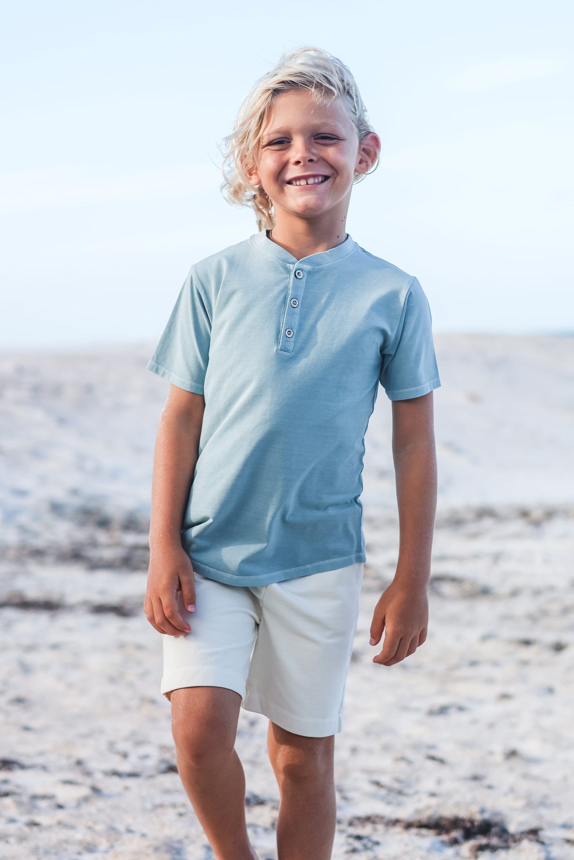 Boys. Lagoon Pauli Short Sleeve Henley