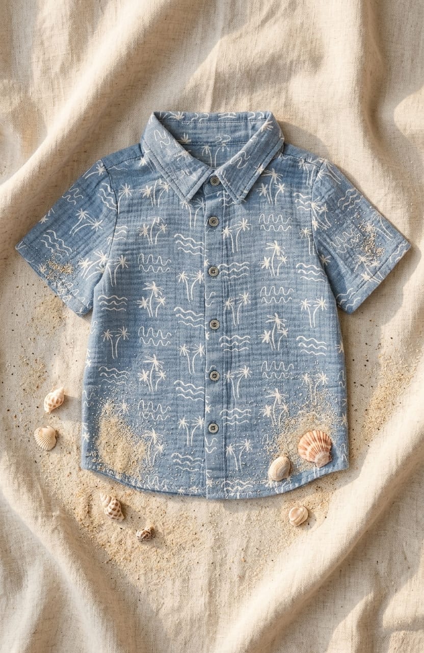 Boys. Malibu Jerry Short Sleeve Buttondown