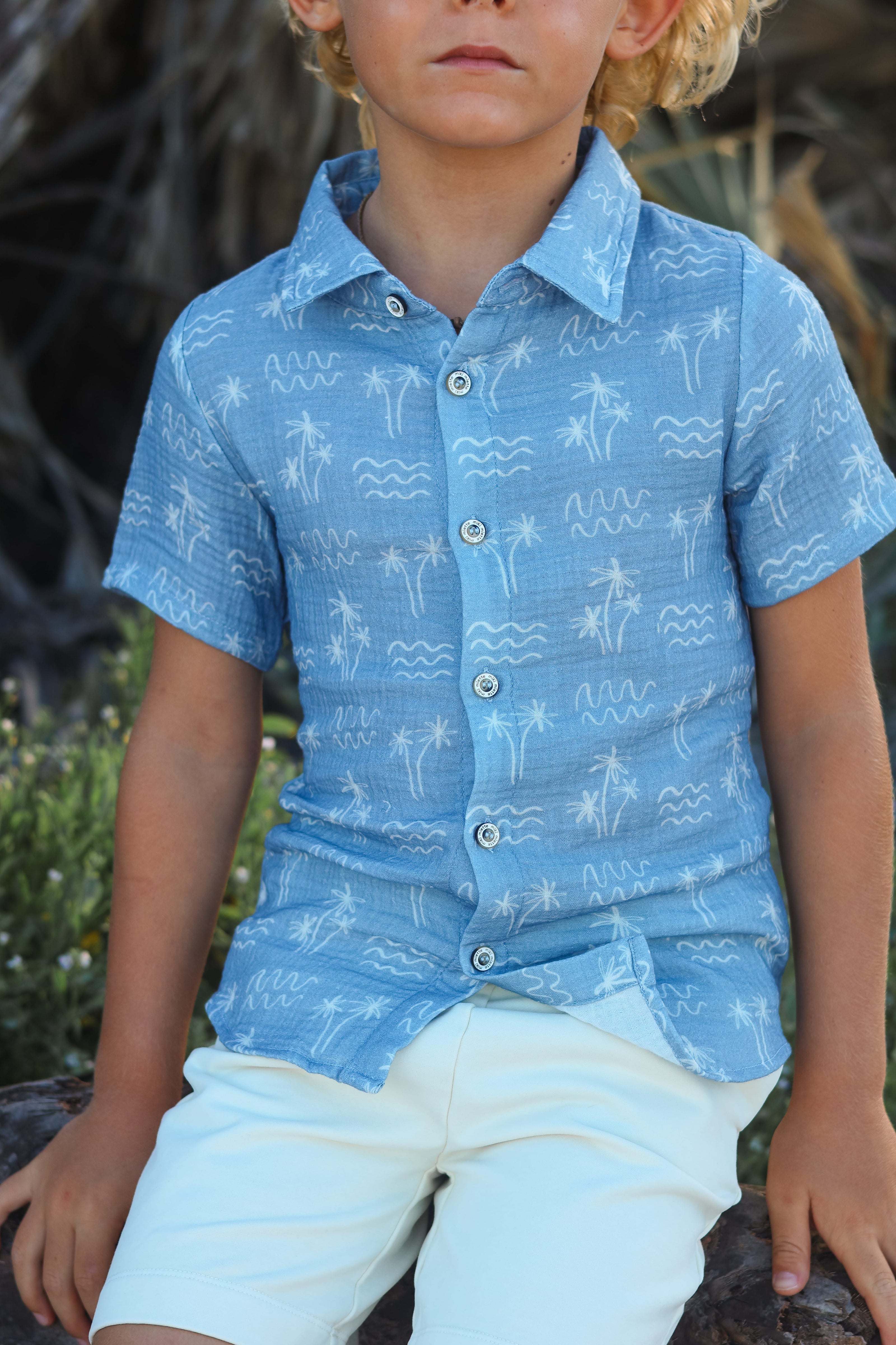 Boys. Malibu Jerry Short Sleeve Buttondown