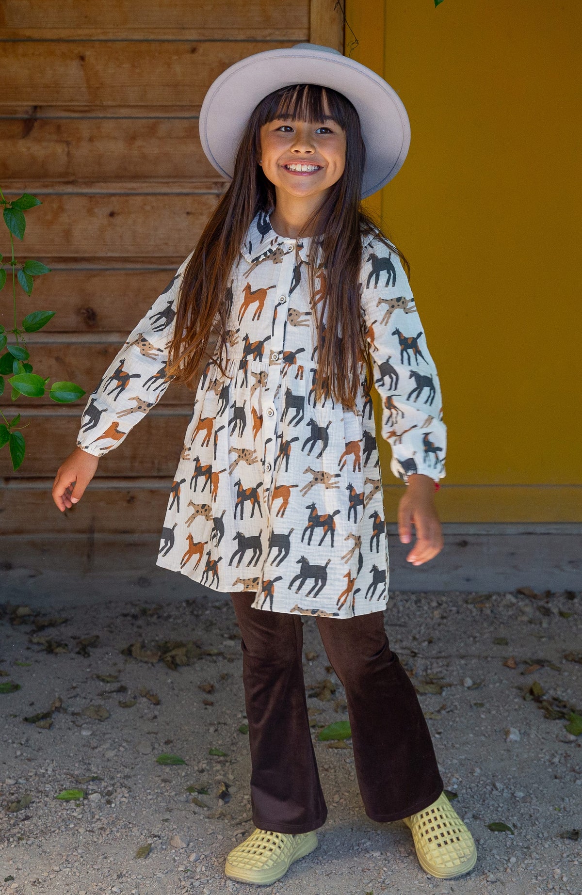 Girls Espresso Lili Flare Legging