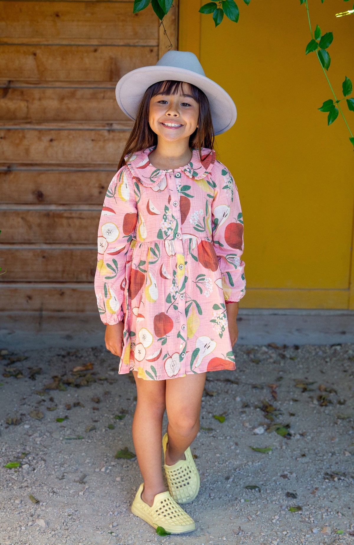 Girls Pink Lady Dolly Shirt Dress