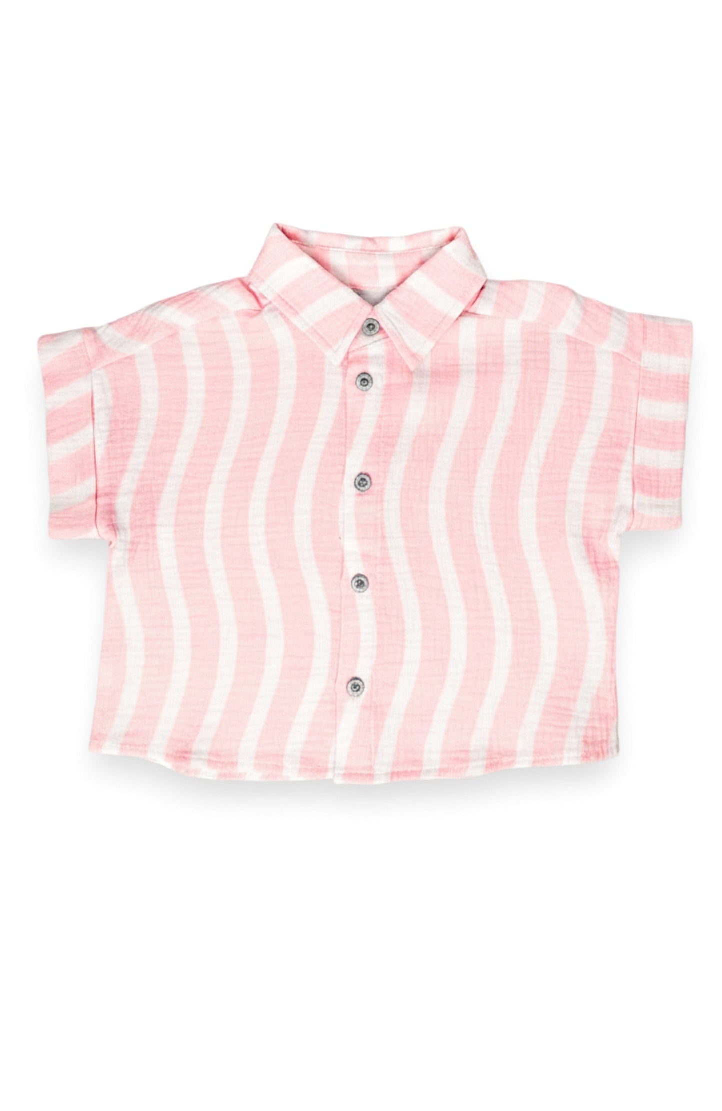 Girls Pink Surf / 12-18m Pink Surf Dakota Boxy Buttondown