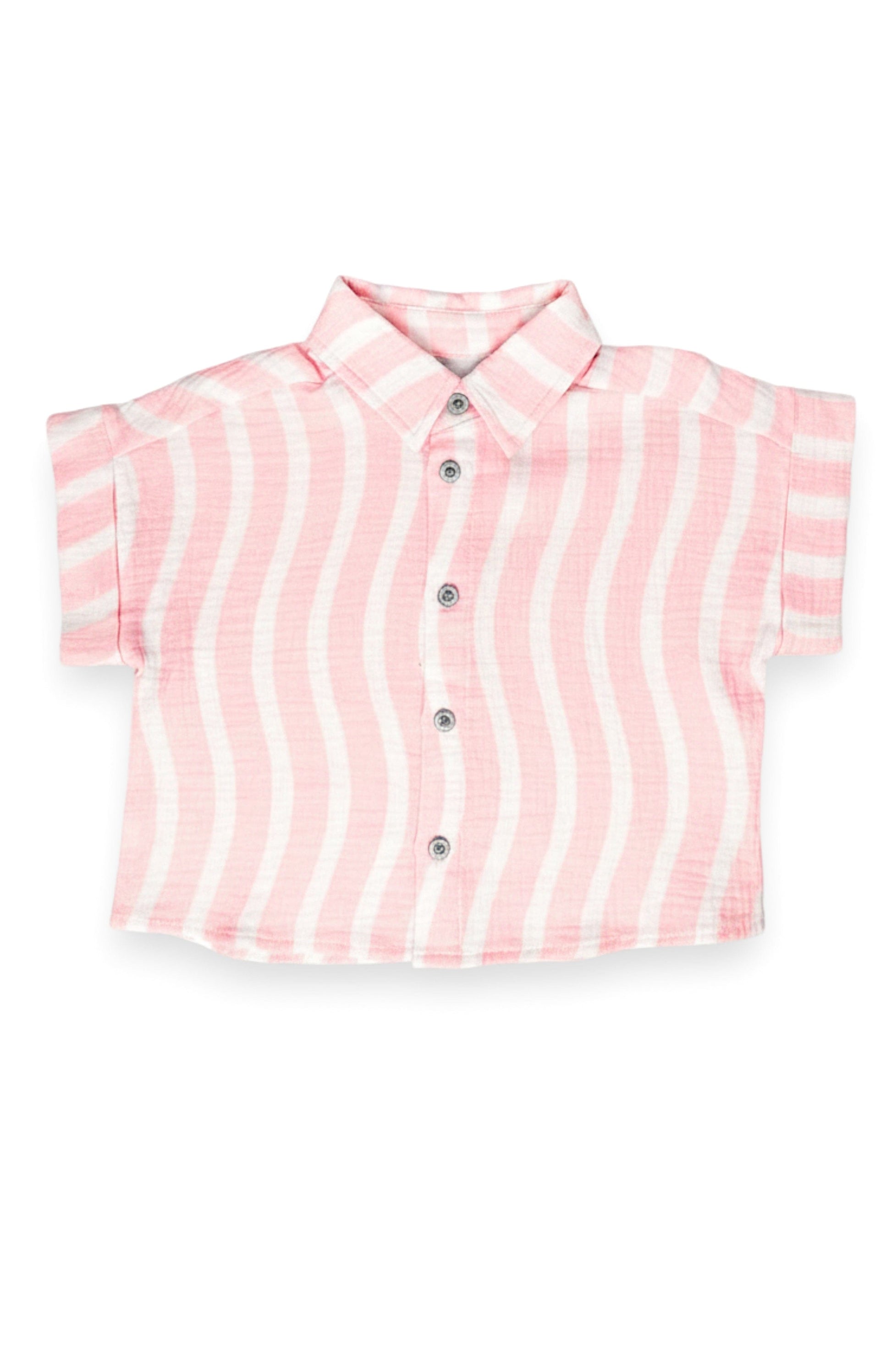 Girls Pink Surf / 12-18m Pink Surf Dakota Boxy Buttondown