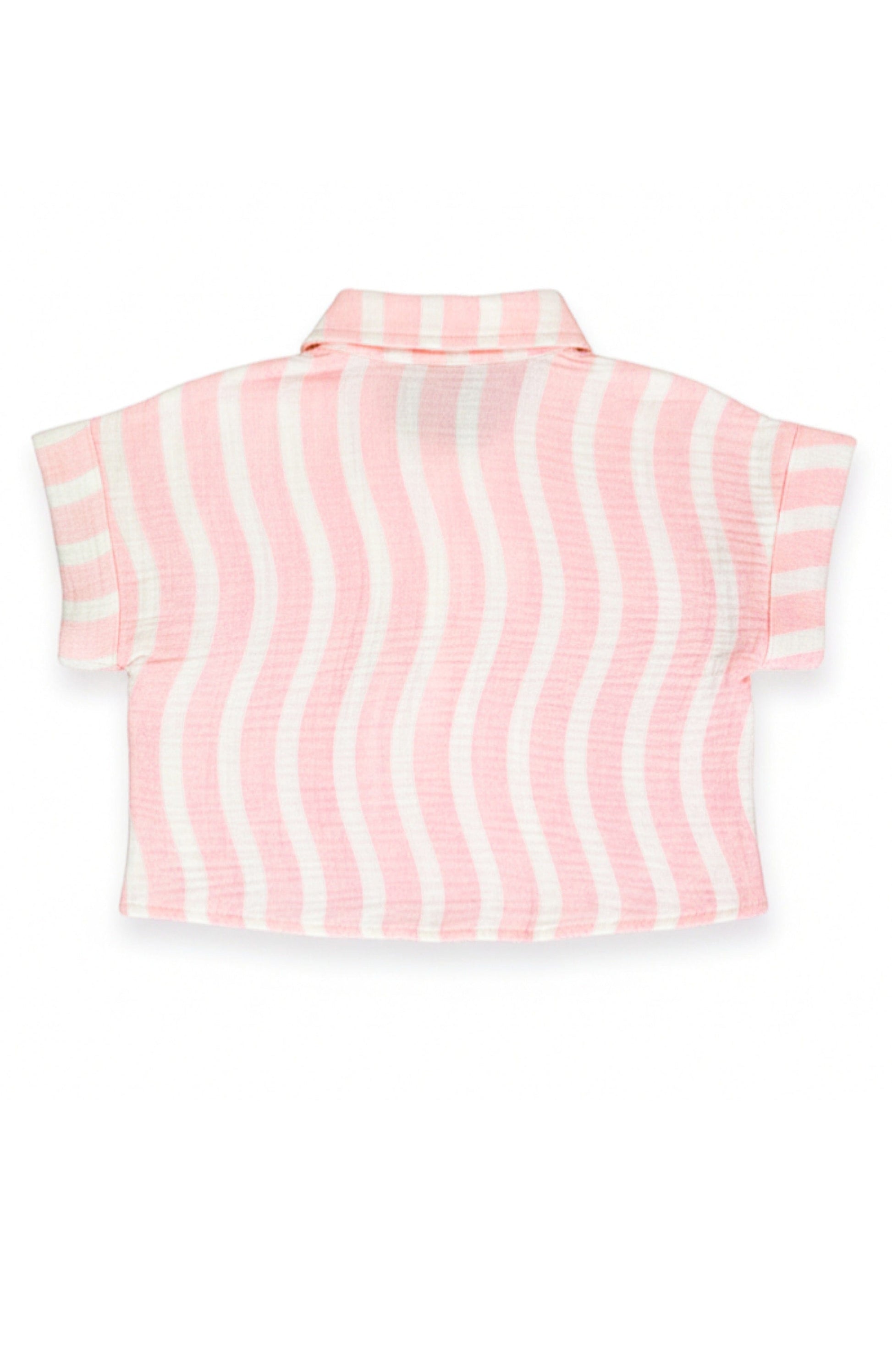 Girls Pink Surf Dakota Boxy Buttondown