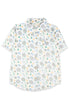 JERRY SHORT SLEEVE BUTTON UP BADMINTON RAQUET