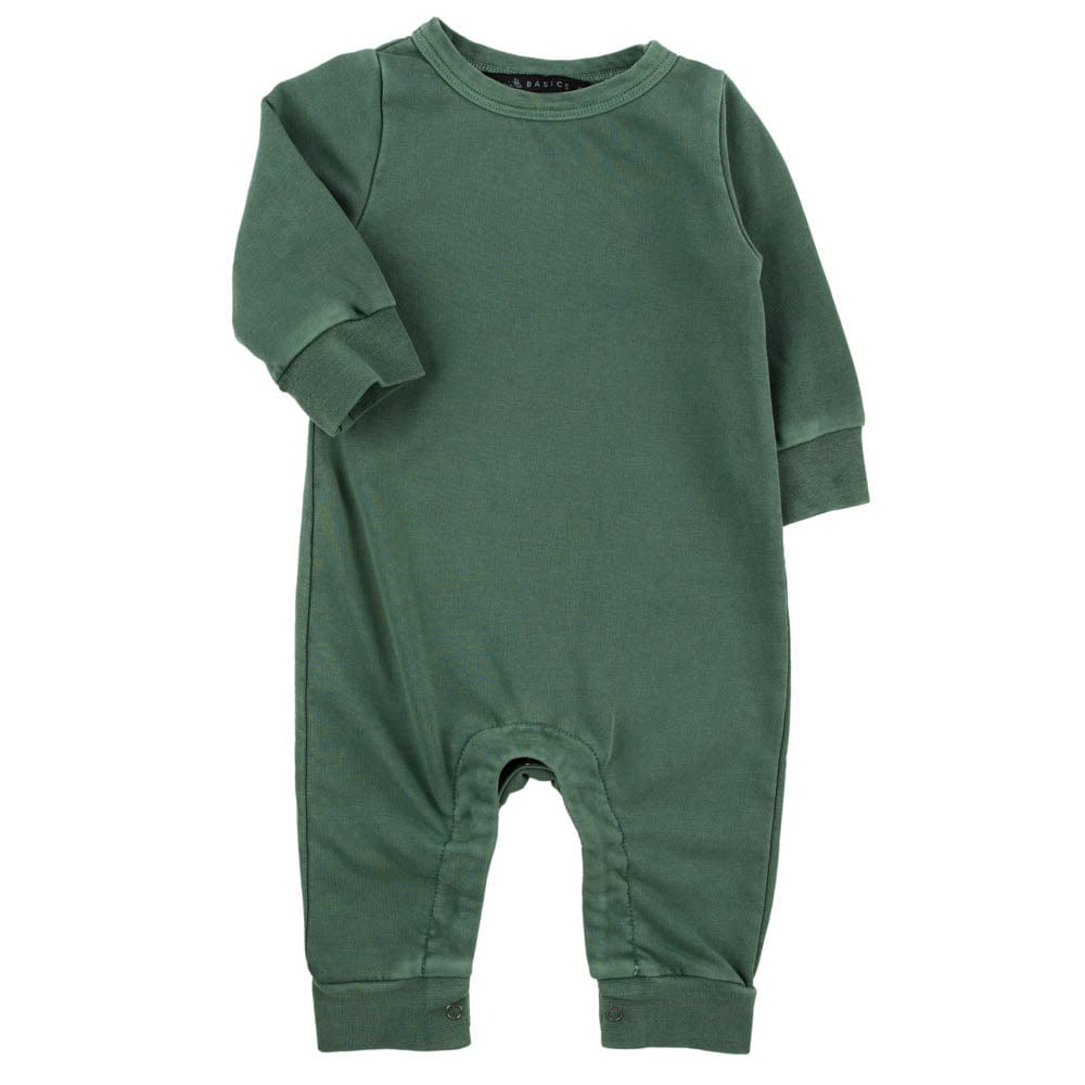 Little Dudes Henry Romper Heritage Green