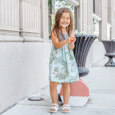 Little Gals Maren Dress Flamingo Tropic