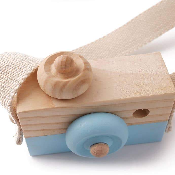 Accessories MISC / OS Blue Wooden Camera Toy