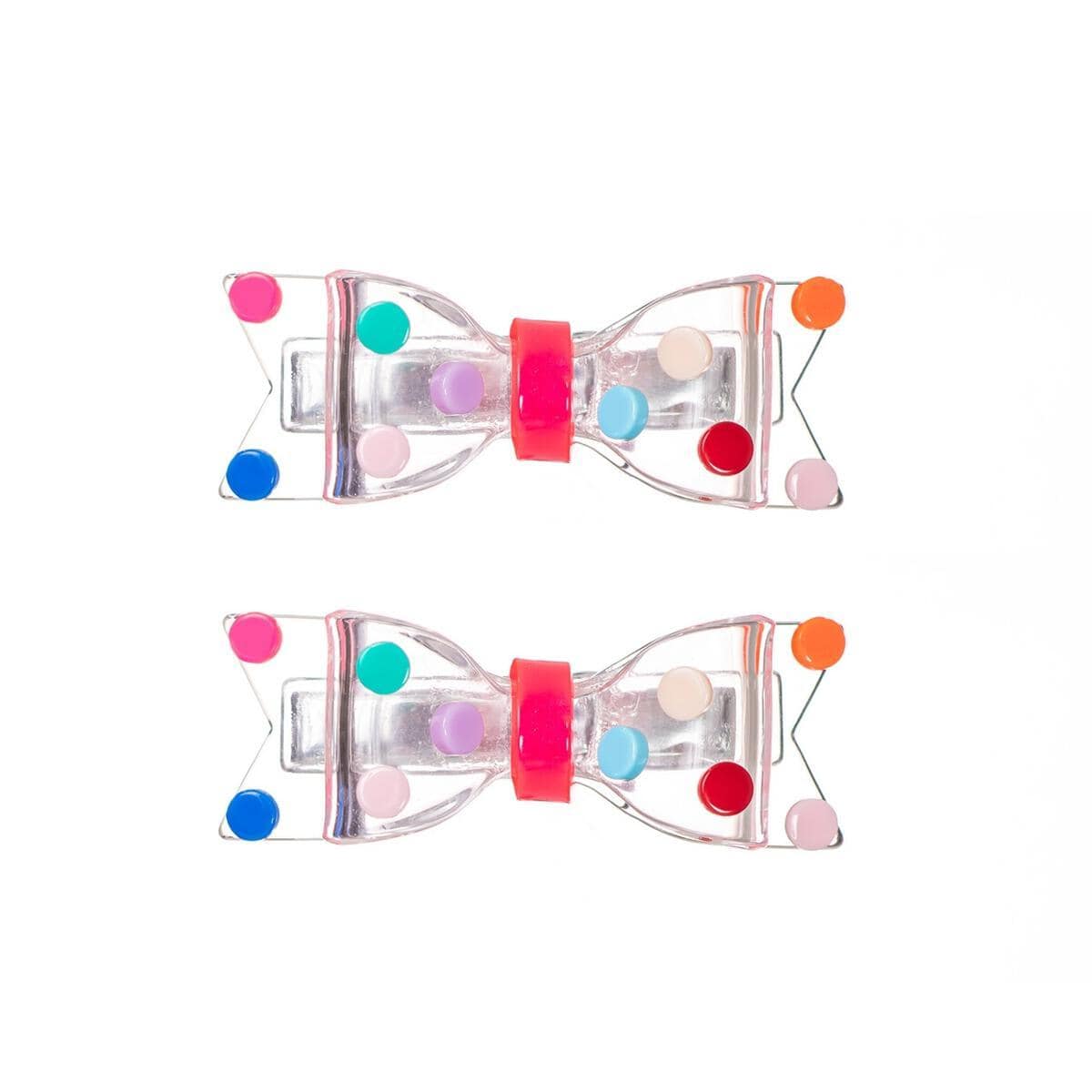 Accessories MISC / OS Colorful Dot Bow Hair Clip Set
