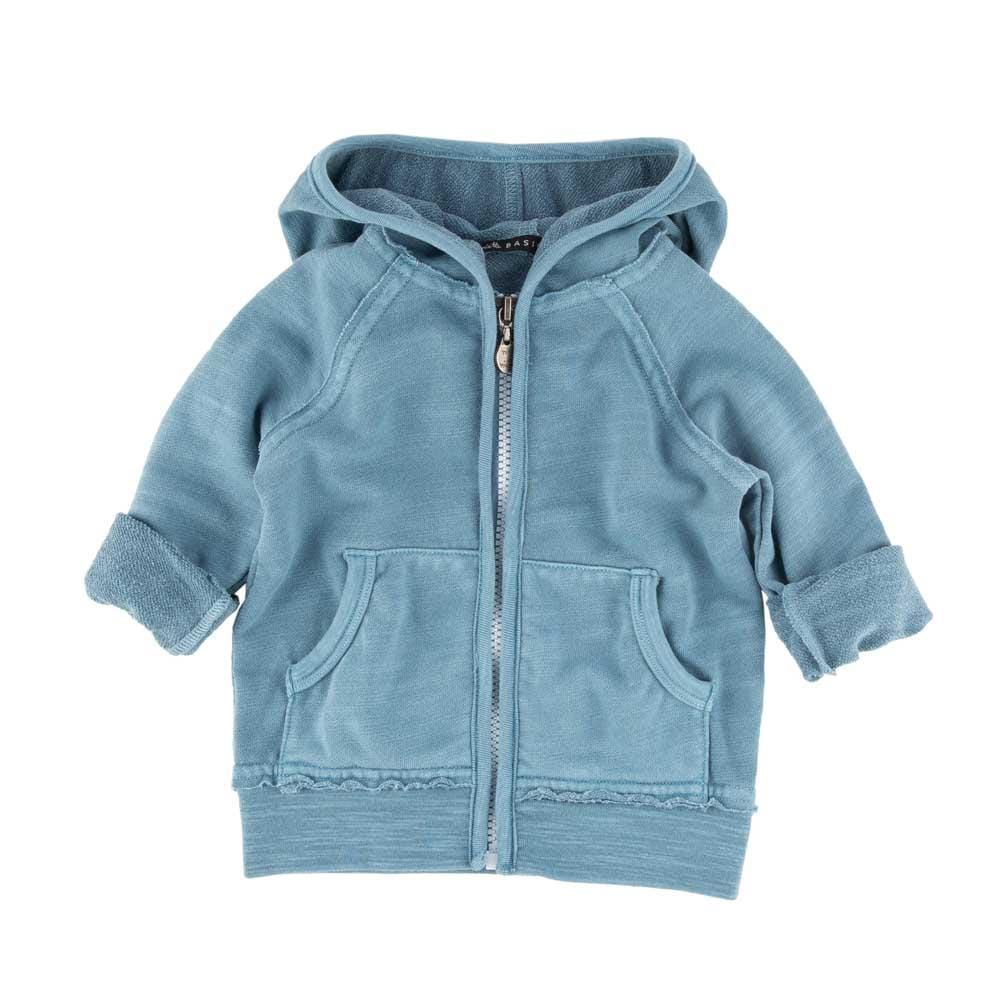Basics Indigo Zip Up Hoodie Indra