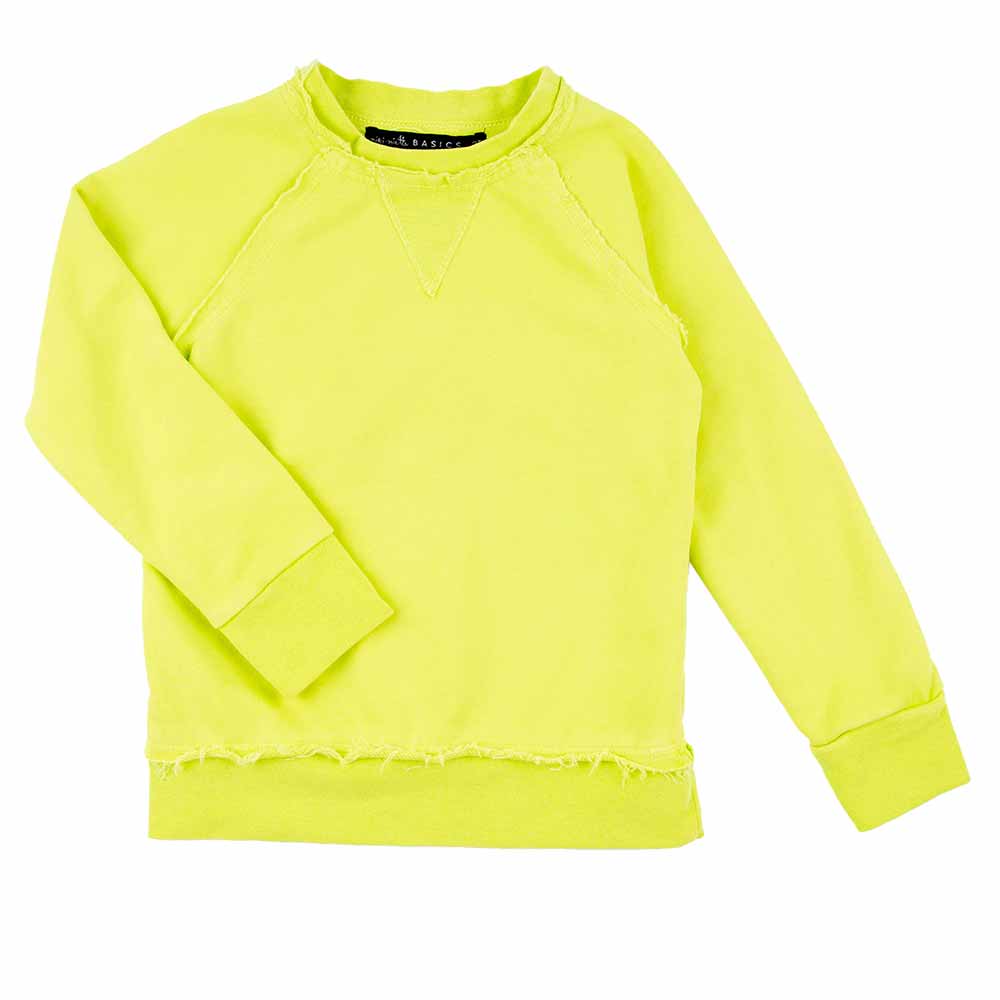 Little Dudes Iggy Pullover Lime Punch