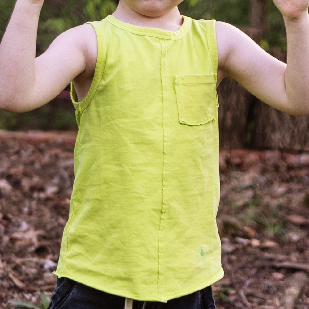 Little Dudes Keegan Tank Lime Punch