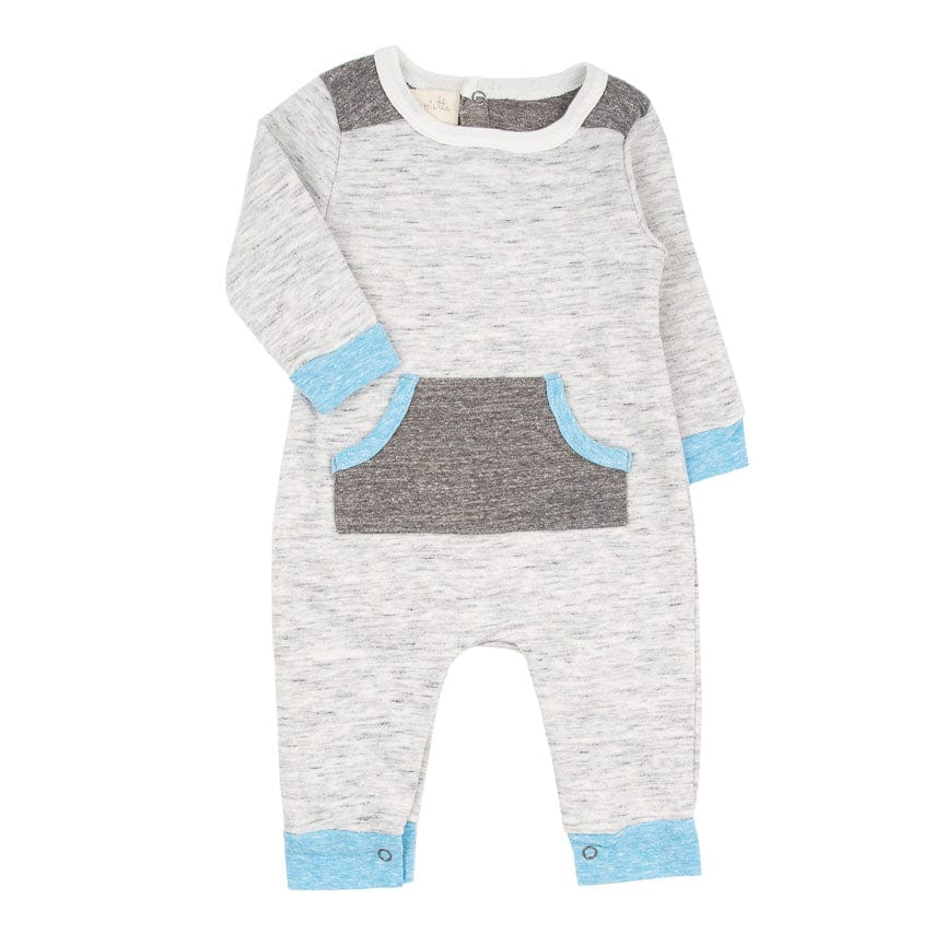 Little Dudes Leo Romper Pacific