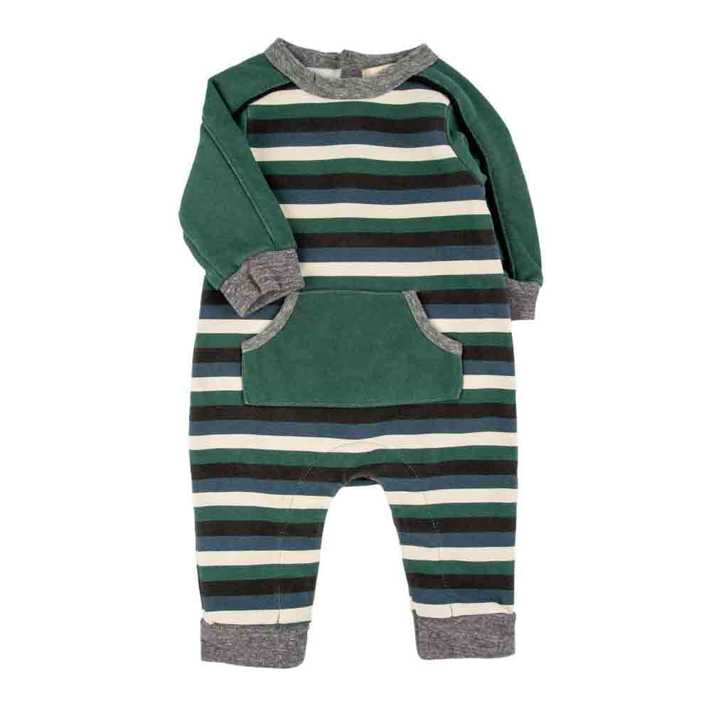 Little Dudes Leo Romper Rugby
