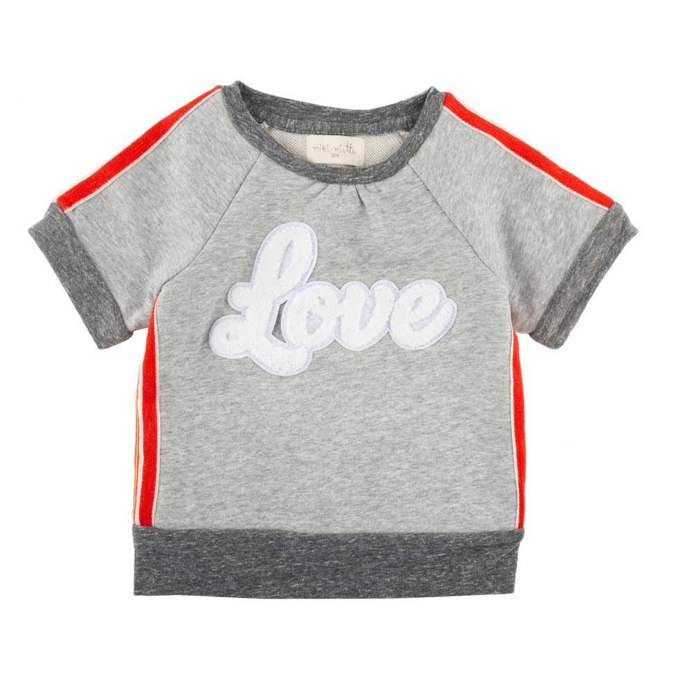 Little Gals Anni Short Sleeve Pullover Retro Love