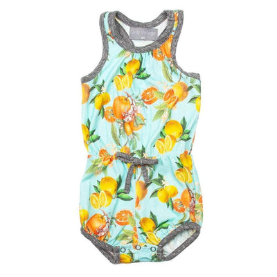 Little Gals Everly Bubble Romper Orchard
