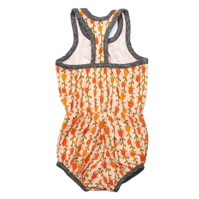 Little Gals Everly Bubble Romper Strawberry Fields